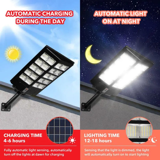 lampe de route extérieure étanche 2000w intégré tout en un lampadaire LED solaire Ip 65