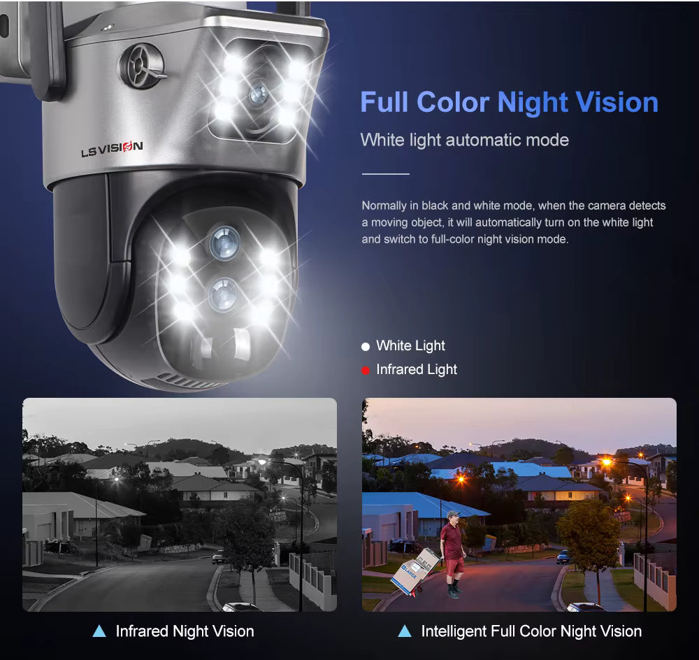 Caméra Solaire 12 MP 4G – Zoom Hybride 10× &amp; Suivi Automatique 6K