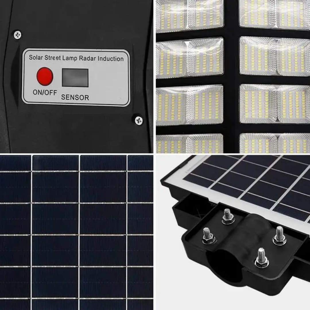 lampe de route extérieure étanche 2000w intégré tout en un lampadaire LED solaire Ip 65