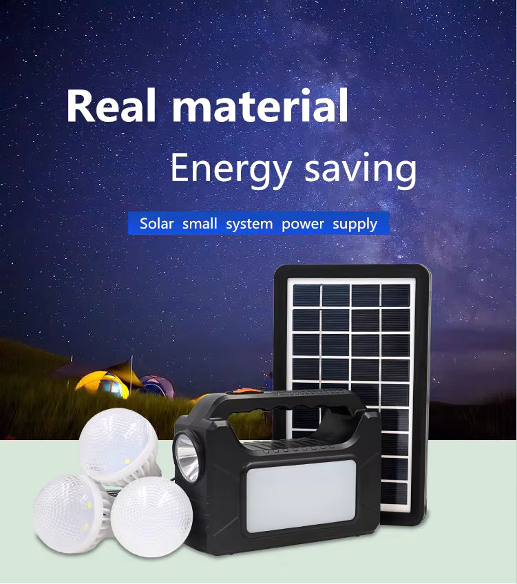 🌞 Mini Système d'Éclairage Solaire Multifonctionnel EP-392