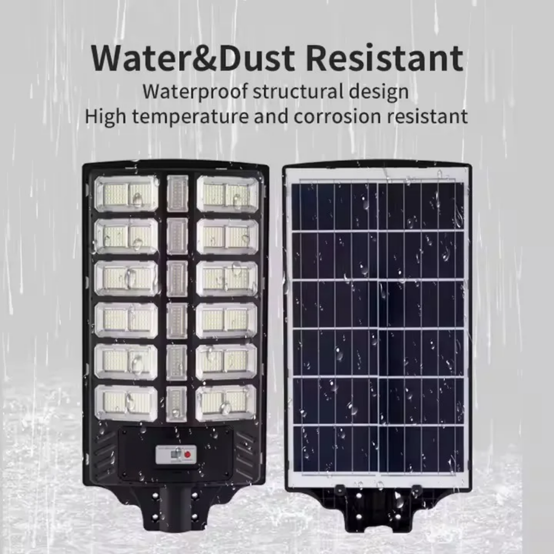 Lampe de route extérieure étanche 2000w intégré tout en un lampadaire LED solaire Ip 65