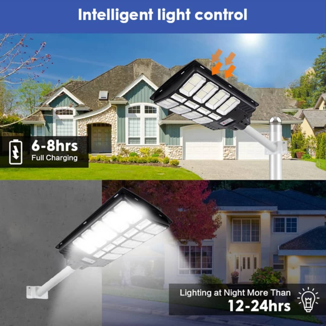 lampe de route extérieure étanche 2000w intégré tout en un lampadaire LED solaire Ip 65