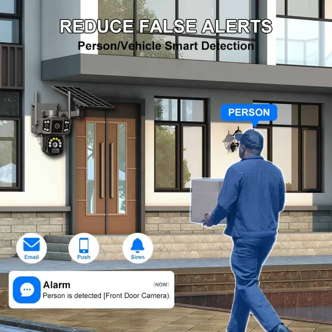 Caméra Solaire 12 MP 4G – Zoom Hybride 10× &amp; Suivi Automatique 6K