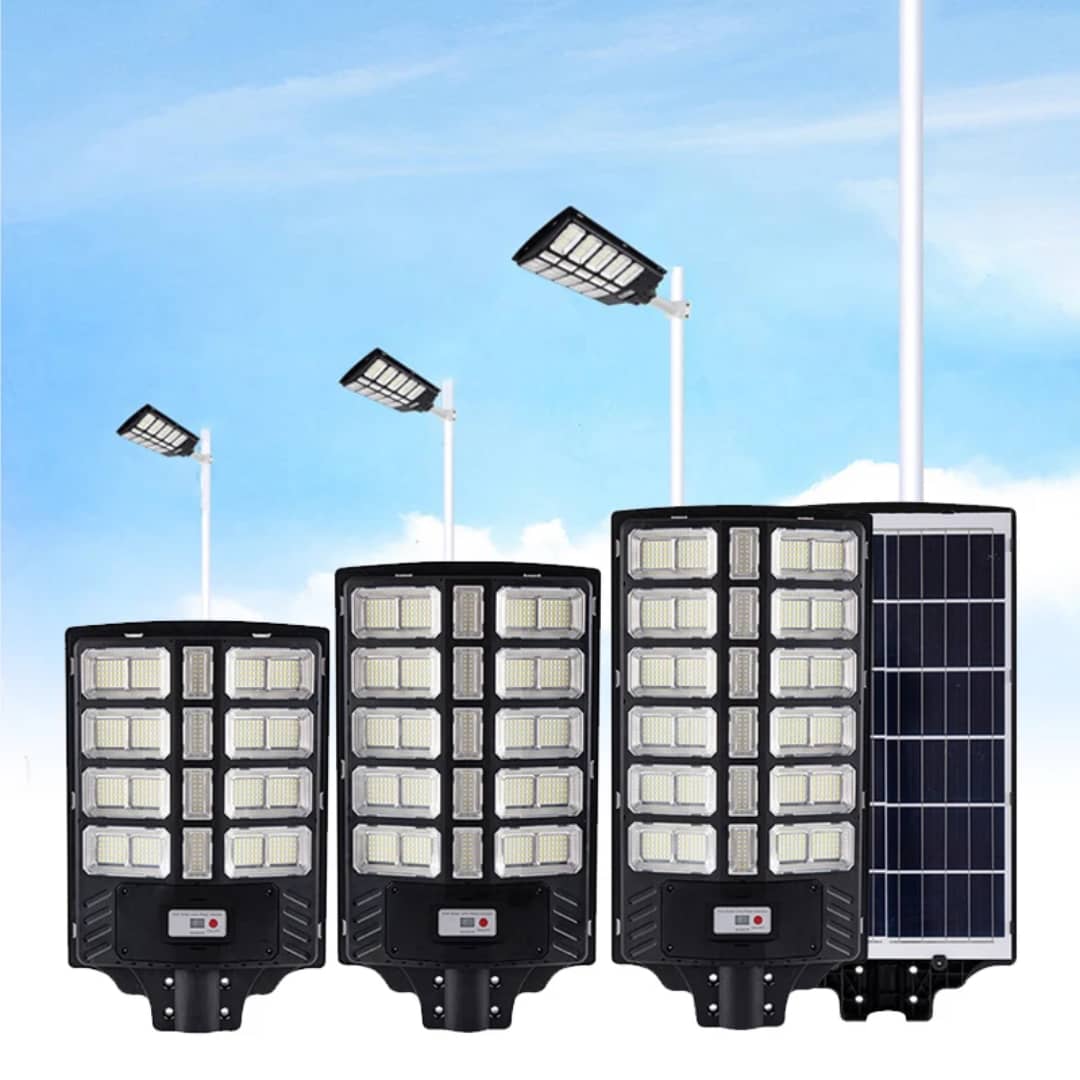 Lampe de route extérieure étanche 2000w intégré tout en un lampadaire LED solaire Ip 65