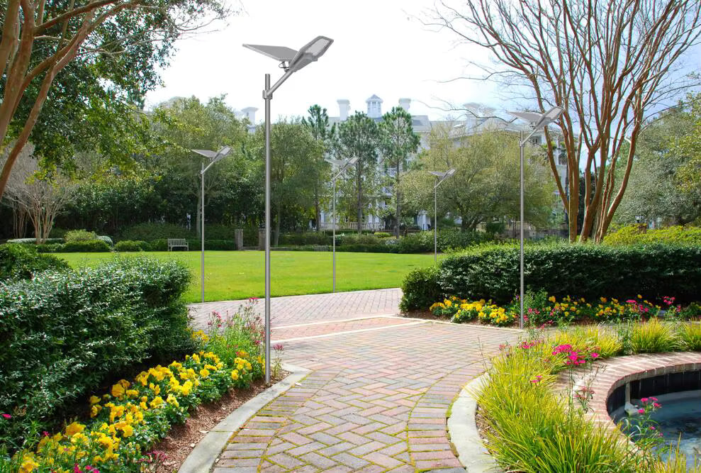 lampadaire solaire robot 600w panneau séparé