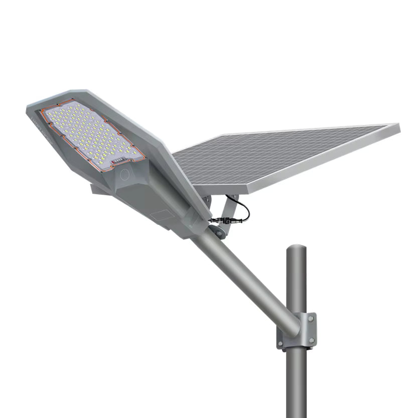 lampadaire solaire robot 600w panneau séparé